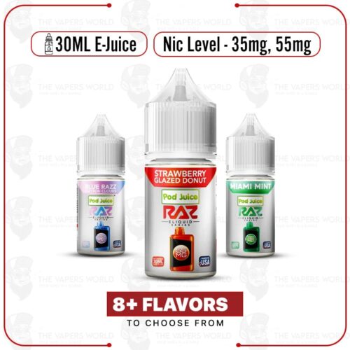 Pod Juice x RAZ Salt Tobacco Free Nicotine