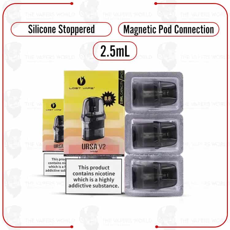 Lost Vape Ursa Replacement Pod Cartridge-3PK