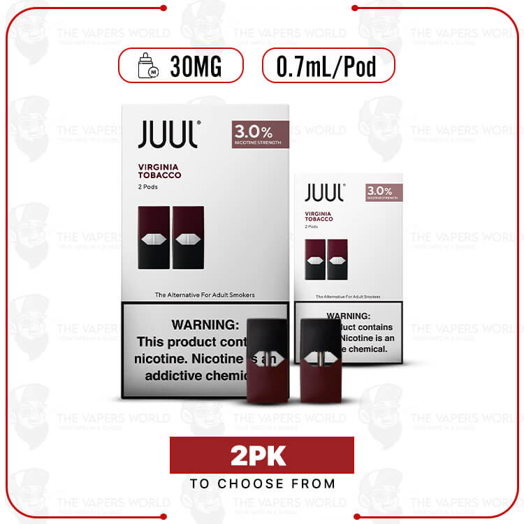JUUL Virginia Tobacco Pods – 3% Nicotine 2CT