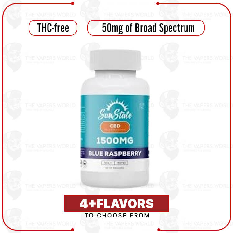Sun State Hemp CBD Full Spectrum Infused 50mg Gummy - 30ct 1500mg