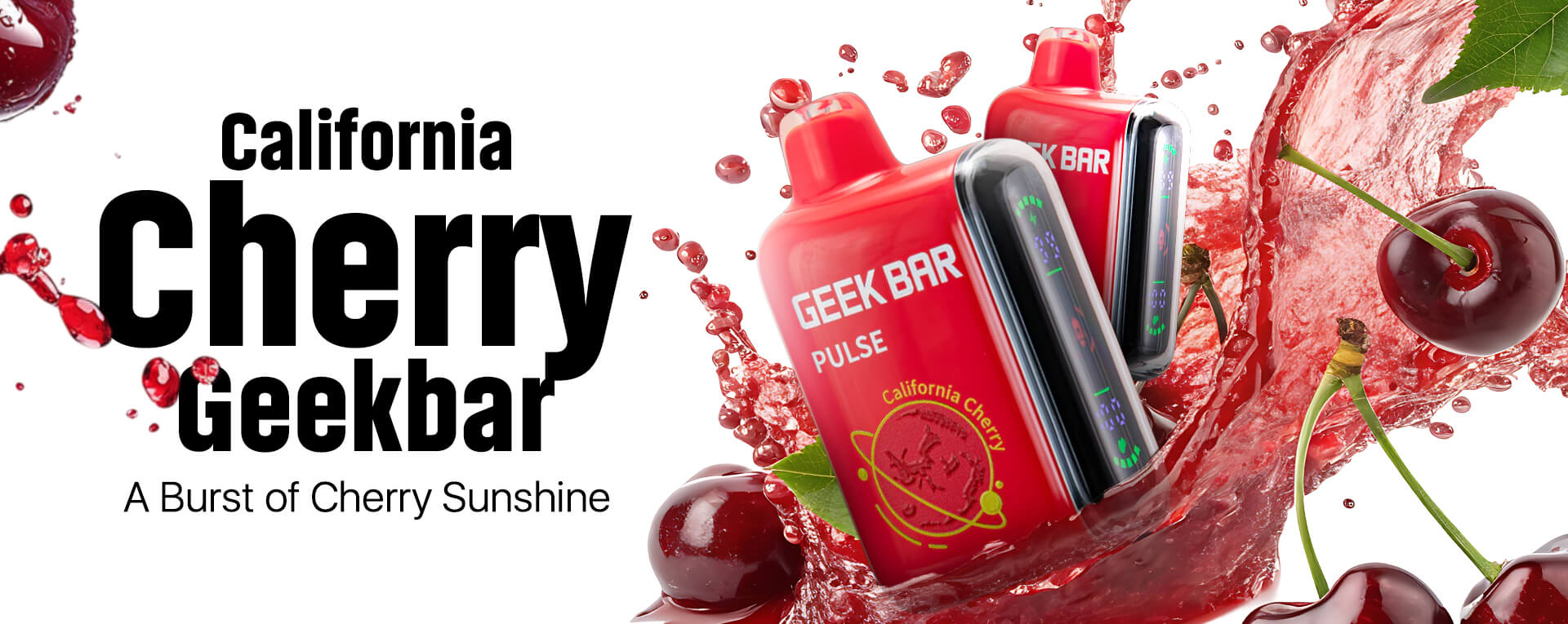 California Cherry Geek Bar – Fizzy, Tart, and Fun