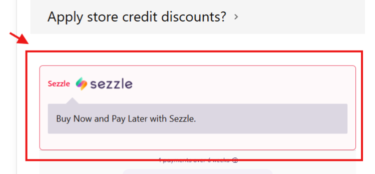 sezzle payment guide